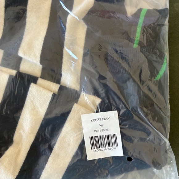 NWT Boden Emilia navy blue and white stripe cardigan sweater M - Picture 8 of 10